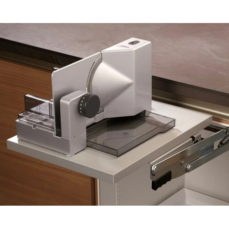 Ritter Einbau-Allesschneider , Edelstahl, lila, 8 x 7,5 x 20 cm – Bild 2