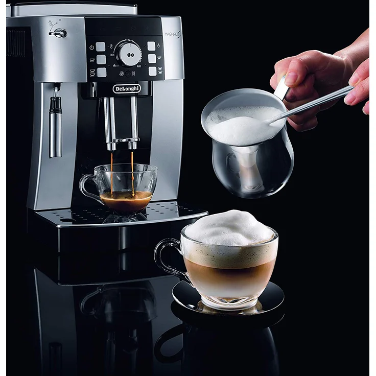 De'Longhi ECAM 21.117.SB Kaffeevollautomat mit integriertem Mahlwerk, Wasserfilter, integriertes Reinigungssystem, 1450 Watt, silber – Bild 4