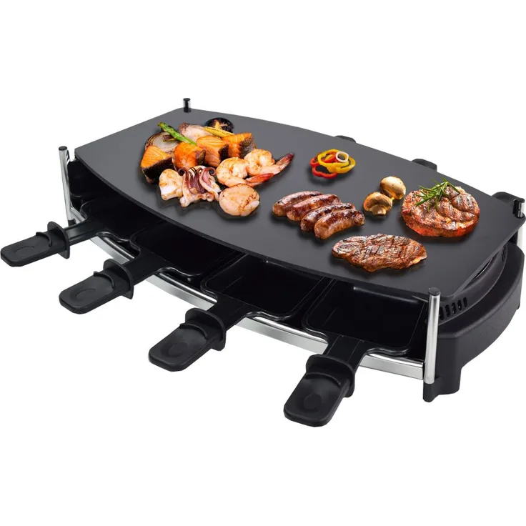 Syntrox RAC-1000W Wallis Raclette-Grill, Antihaftbeschichtet, 1000 Watt