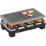 Cloer 6420 Raclette-Grill, 1100 Watt 8 Pfännchen, Thermostat