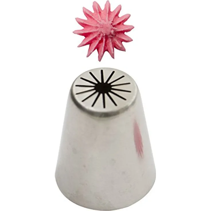 DECORA Bohnen Sichtverpackt Nr. 23 Stern und Blume, Edelstahl, Silber, 4 x 3.5 x 3.5 cm