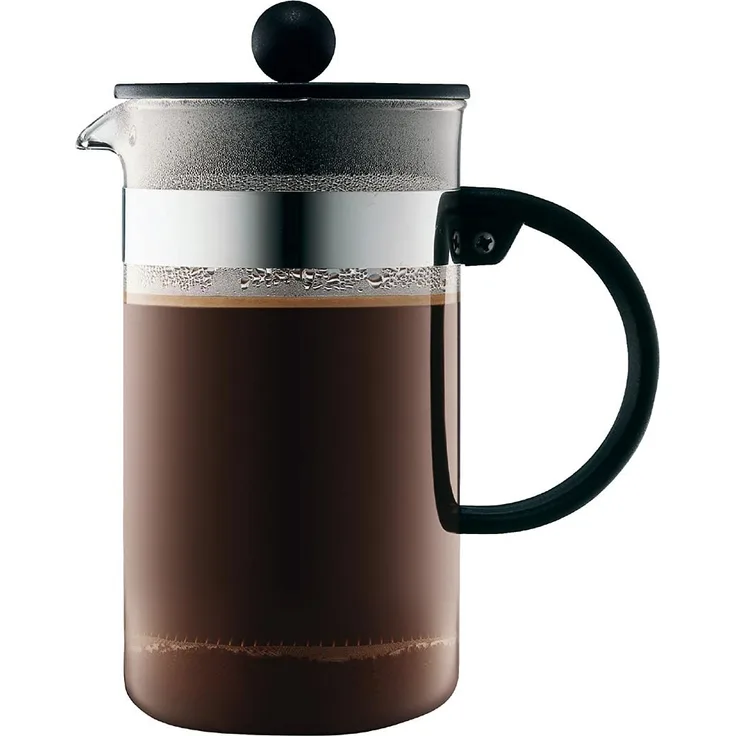 Bodum bistroNOUVEAU Kaffeebereiter (French Press System, Spülmaschinengeeignet), 1,0 liters schwarz