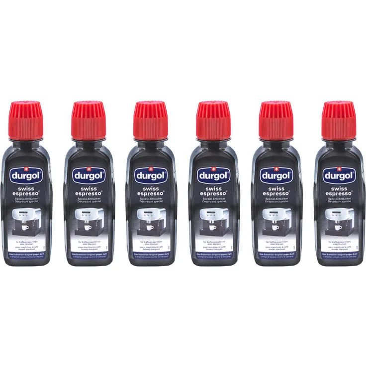 Durgol Swiss Espresso Spezial-Entkalker, 3 Packungen, 6 x 125ml