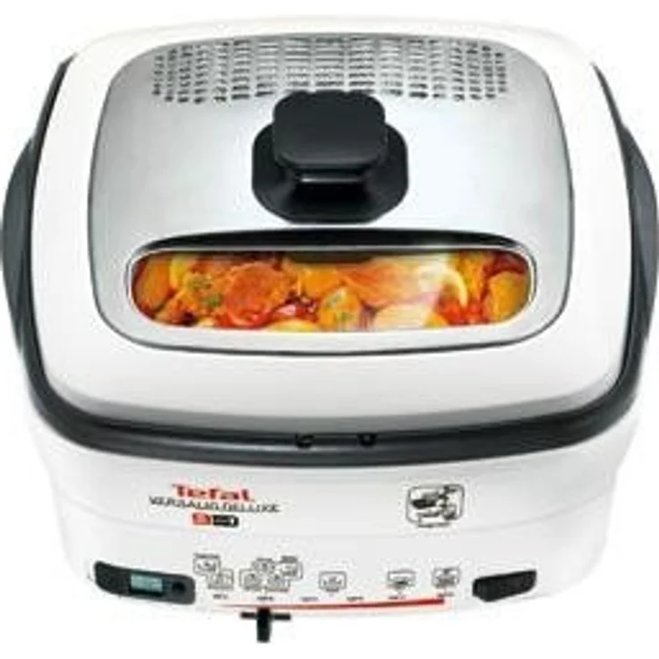 Tefal FR4950 Multi-Funktions-Fritteuse Versalio Deluxe 9-in-1, mit Öl, 1600 Watt, 2 Liter, inklusive Pfannenwender, weiß  – Bild 2