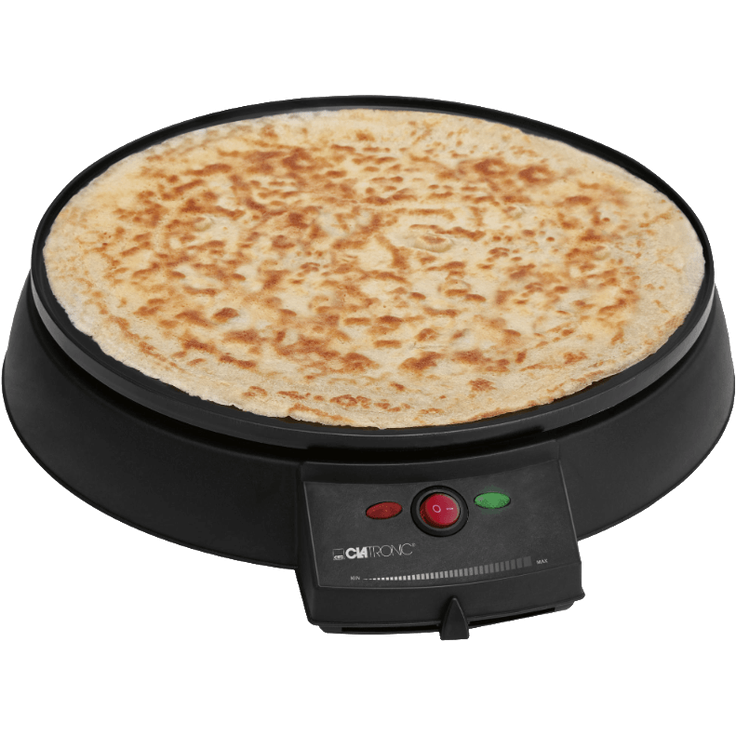 Clatronic CM 3372 Crêpemaker - stufenlos regelbarer Thermostat - Ø 29 cm - antihaftbeschichtet - inkl. Teigverteiler – Bild 2