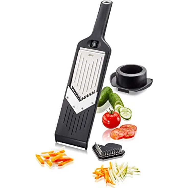 GEFU 50441 V-Hobel Julienne VIOLI 2.0 - für perfekte Obst- & Gemüsescheiben sowie Juliennestreifen
