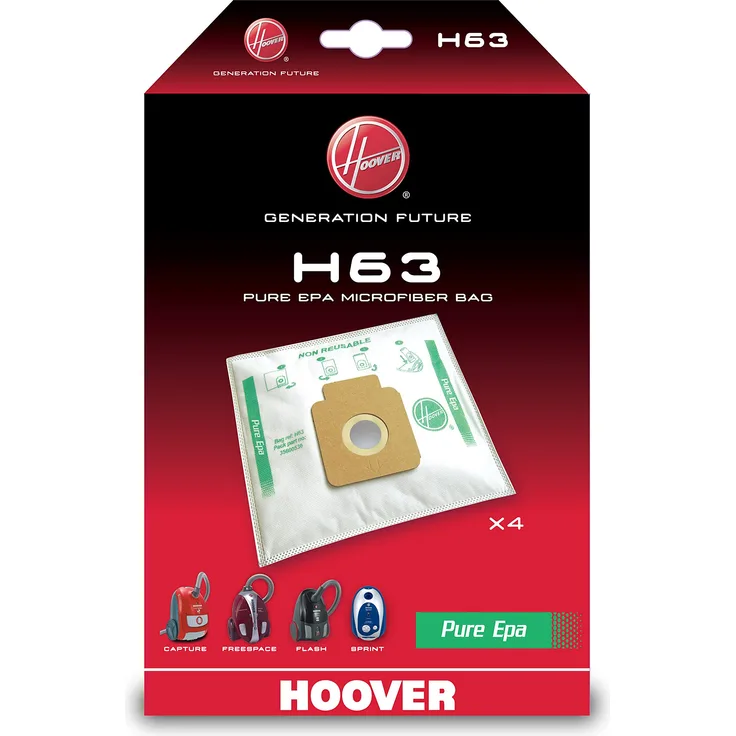 Hoover Conf.Sacch. H63 Purhepa Freespace 4 Sacchi X Freespace