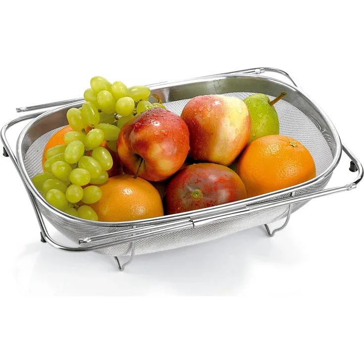Tescoma Grandchef Sieb ausziehbar, Edelstahl, Mehrfarbig, 35,5 x 26 x 10,5 cm