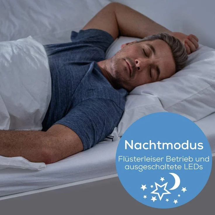 Beurer LR 210 Luftreiniger, für Räume bis 26 m², mit HEPA-Filter H13, Timer & Nachtmodus (69300) – Bild 9