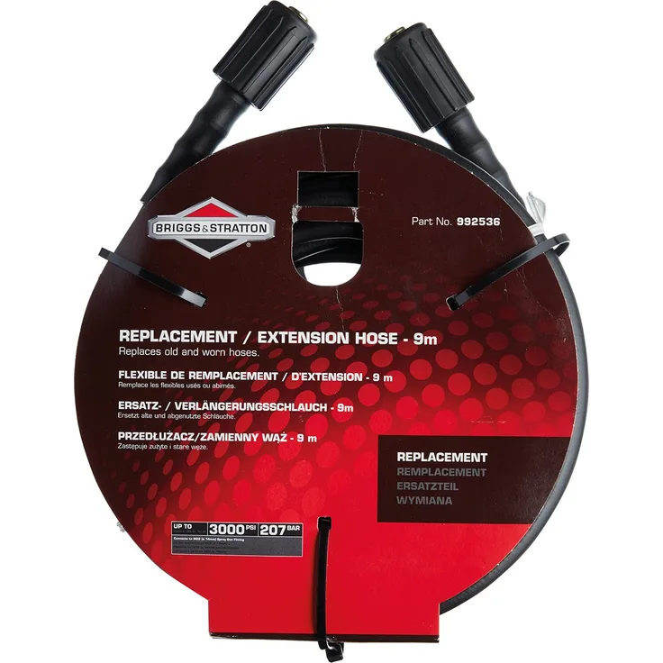 Briggs & Stratton 992536 Ersatz-Verlängerung Schlauch, schwarz, 9 m