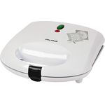 Efbe-Schott Zimtwaffeleisen mit 8 verschiedenen Motiven, Antihaftbeschichtung, 700 W, Metall-Aluminium-Kunststoff, Weiß, SC ZWE 1000