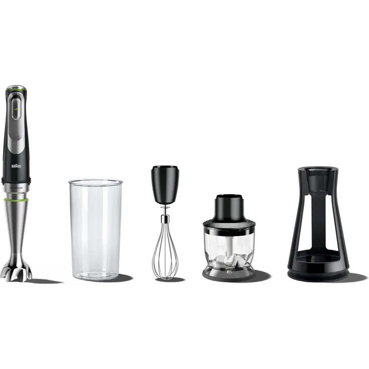 Braun MQ9125XS Stabmixer Multi Quick Set Stabmixer Premium 1200W, schwarz, edelstahl - Preisvergleich