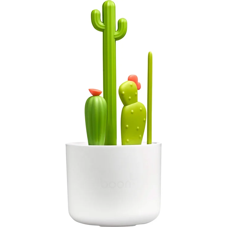 CACTI Flaschenbürsten Set (4 Stück), Ideal für schwer zu reinigende Utensilien wie Flaschen, Schnabeltassen oder Sauger – Bild 1