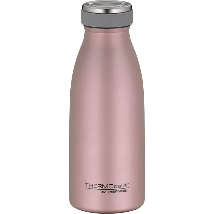 ThermoCafé by THERMOS 4067.284.035 Thermosflasche TC Bottle , Edelstahl Rosé Gold 0,35 Liter, 12 Stunden heiß, 24 Stunden kalt, BPA-Free