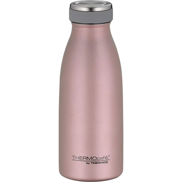 ThermoCafé by THERMOS 4067.284.035 Thermosflasche TC Bottle , Edelstahl Rosé Gold 0,35 Liter, 12 Stunden heiß, 24 Stunden kalt, BPA-Free