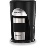Morphy Richards 162740 Schwarz und gebürsteter Edelstahl Coffee-to-Go Filterkaffeemaschine Kaffeemaschine, 300 ml