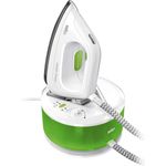 Braun CareStyle Compact IS 2055GR Dampfbügelstation – Dampfbügeleisen mit FreeGlide 3D-Bügelsohle, Vertikaldampf, 2200 W, Pumpendruck 5 bar, Dampfstoß 300g-min, 1,3 l Wassertank, grün