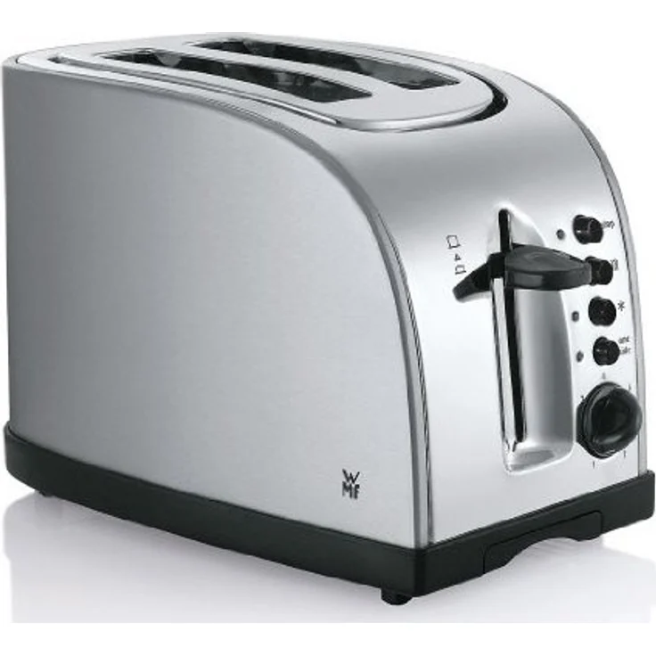 WMF Stelio Toaster Edelstahl, Doppelschlitz-Toaster mit Brötchenaufsatz, 980 W, 7 Bräunungsstufen, Bagel-Funktion, Überhitzungsschutz, edelstahl matt – Bild 1