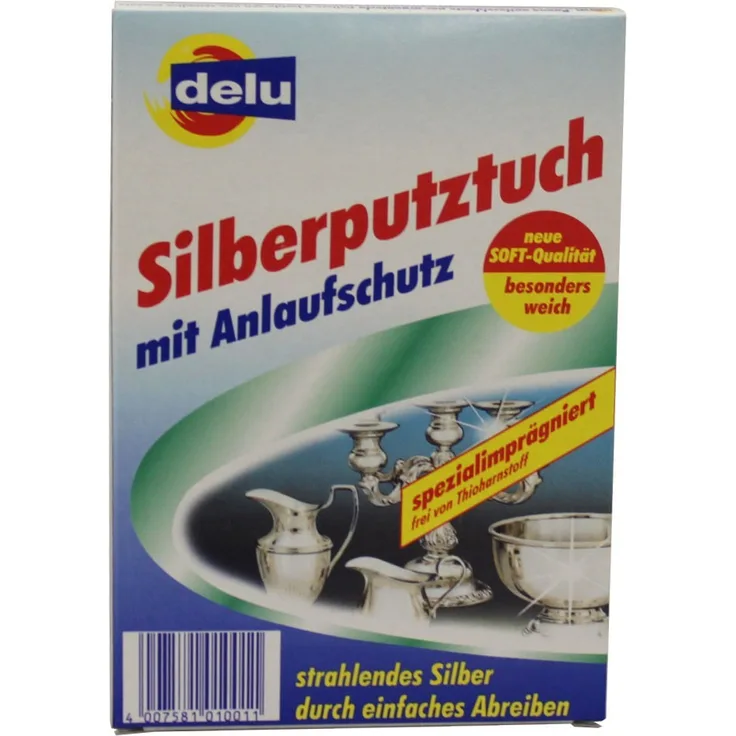 Delu Silber-Putztuch mit Anlaufschutz