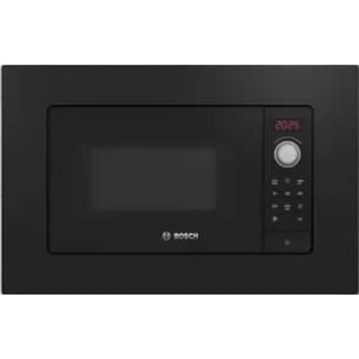 Bosch Serie 2 BFL623MB3 Mikrowelle, Einbaugerät, 20 Liter Garraum, 800 Watt, 60 x 38 cm, schwarz, lackiert, 7 Automatik-Programme – Bild 1