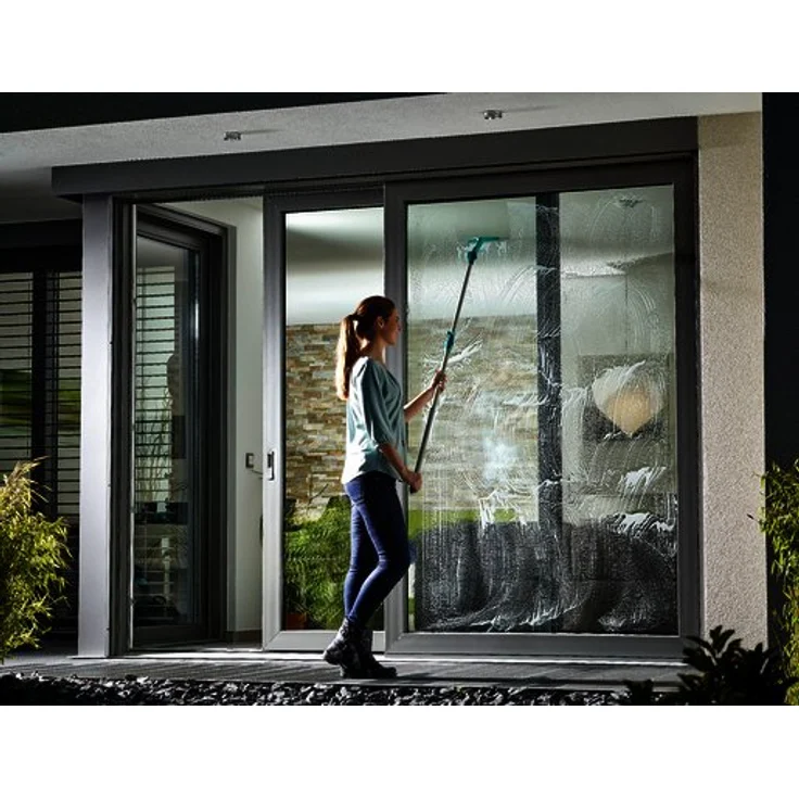 Leifheit Fensterabzieher Window Slider XL, Duschabzieher, Wischbreite 40 cm, mit beweglichem Gelenk, Abzieher für Dusche, Fenster und Spiegel, für große Flächen, Reiniger mit Click-System – Bild 6