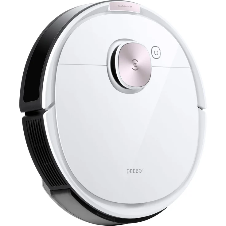 Ecovacs Deebot Ozmo T8+ Saugroboter mit Wischfunktion und Absaugstation, 200 min Akkubetriebsdauer, App-Steuerung, weiß – Bild 2