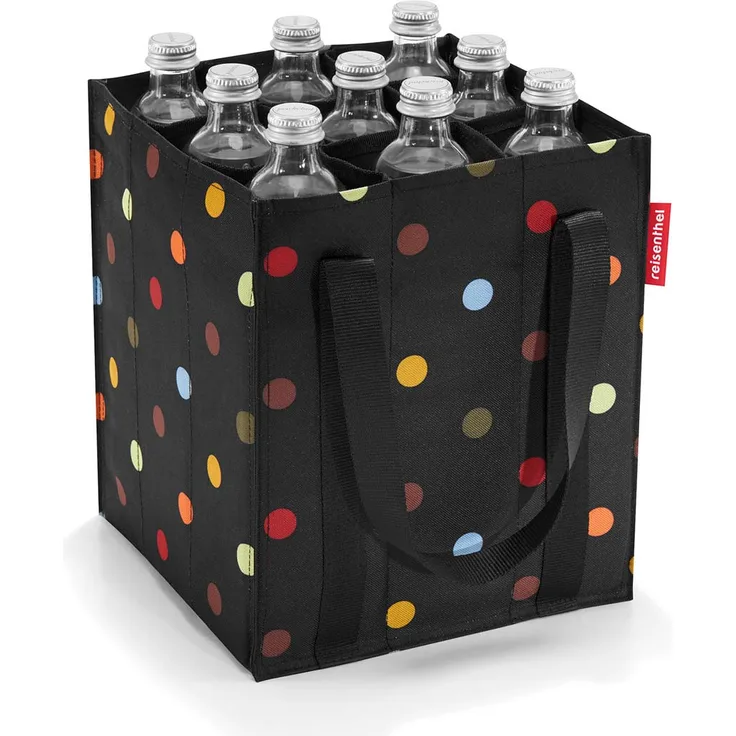reisenthel bottlebag Flaschentasche 9 Fächer - 24 x 28 x 24 cm dots