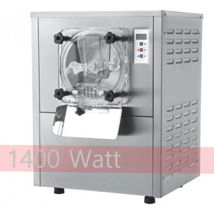 Gino-Gelati Profi Avola Tisch Eismaschine mit LED Anzeige, 15L, 1400W, mit Kompressor
