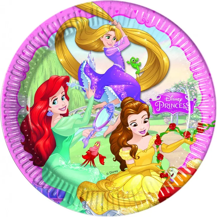 Disney Traumprinzessinnen Pappteller Groß 23cm