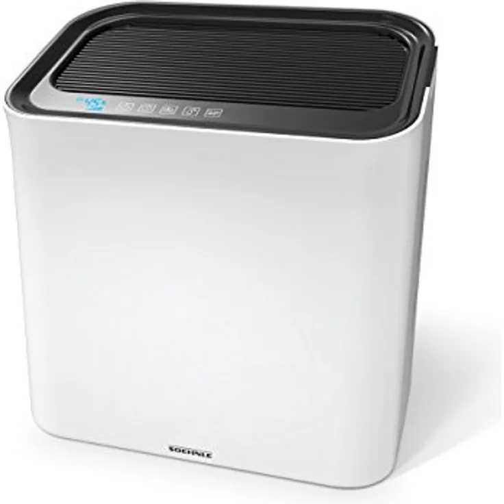 Soehnle Luftwäscher Airfresh Wash 500 für gesunde, saubere, natürlich feuchte Luft, Luftreiniger mit dreischichtigem Filtersystem, Luftbefeuchter mit LED Display für optimales Raumklima