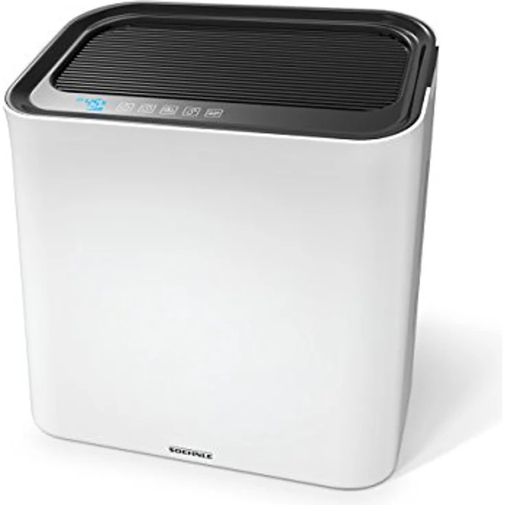 Soehnle Luftwäscher Airfresh Wash 500 für gesunde, saubere, natürlich feuchte Luft, Luftreiniger mit dreischichtigem Filtersystem, Luftbefeuchter mit LED Display für optimales Raumklima – Bild 1