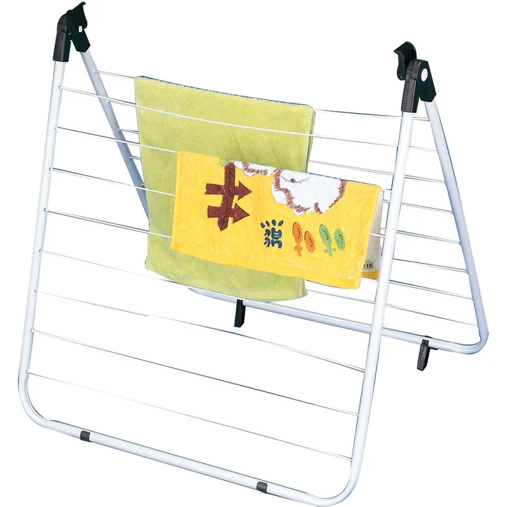 MSV 130038 Wäscheständer für Badewanne, Polypropylen-Polystyrol, 0,1 x 60 x 0,1 cm, Weiß