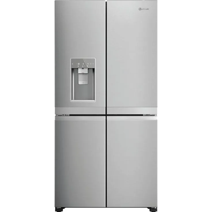 Bauknecht BQ9I MO1L Side-by-Side-Kühlschrank, freistehend, Edelstahl-Optik