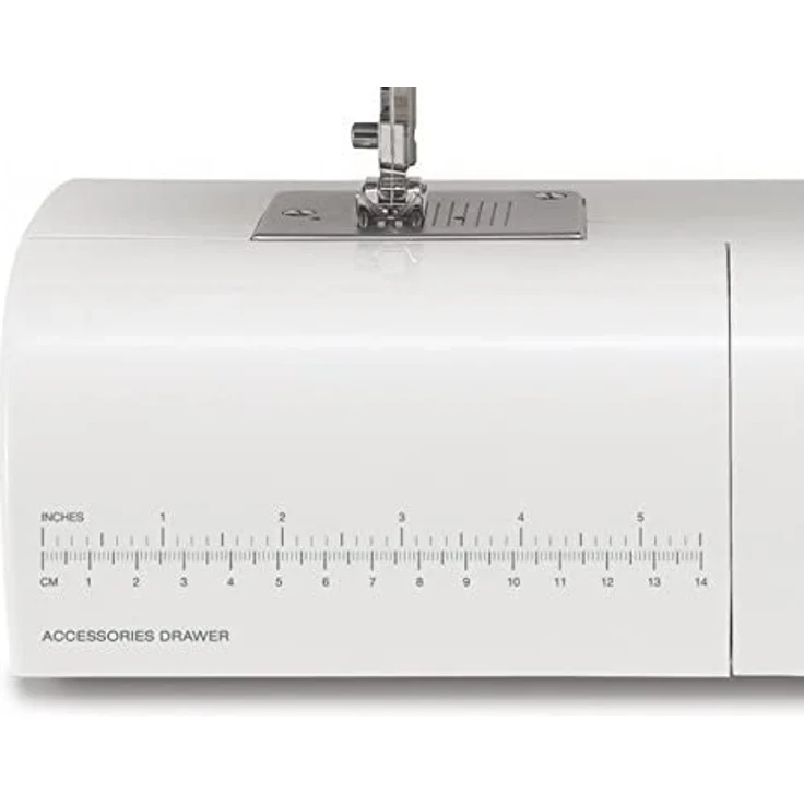 Singer Tradition 2273 Freiarm-Nähmaschine 23 Nähprogramme Nählicht Nadeleinfädler Rückwärtsnähen  Freiarm-Nähmaschine, weiß – Bild 4