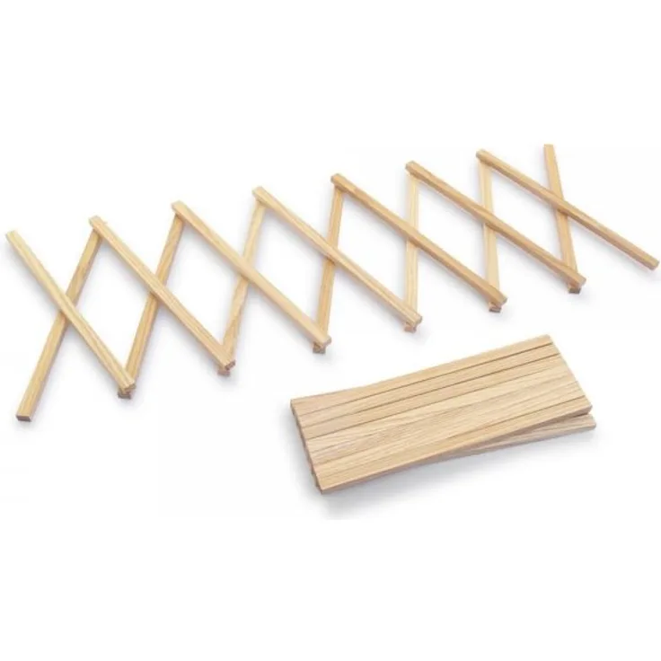 side by side Untersetzer L Eschenholz Ziehharmonika bis 80cm breit platzsparend dekorativ