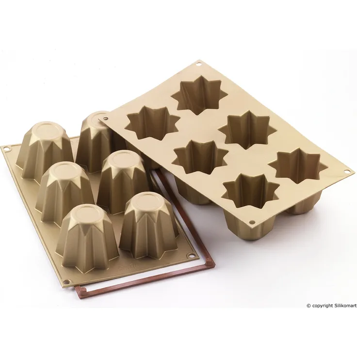 Silikomart 26.100.63.0063 SF 100 MINI PANDORO - SILICONE MOULD 75X75 H 60 MM