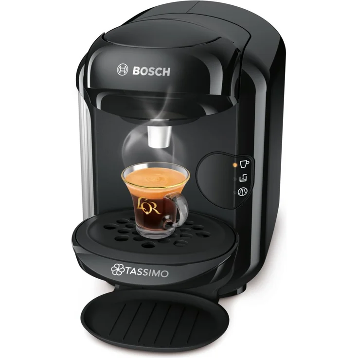 Bosch TAS1402 Tassimo Vivy2 Kapselmaschine, über 70 Getränke, vollautomatisch, geeignet für alle Tassen, kompakte Größe, 1300 W, schwarz – Bild 4