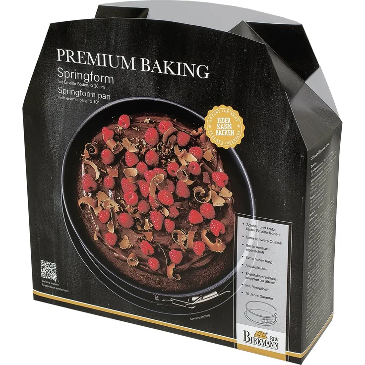 RBV Birkmann 882010 Premium Baking Springform mit einem Boden 26er