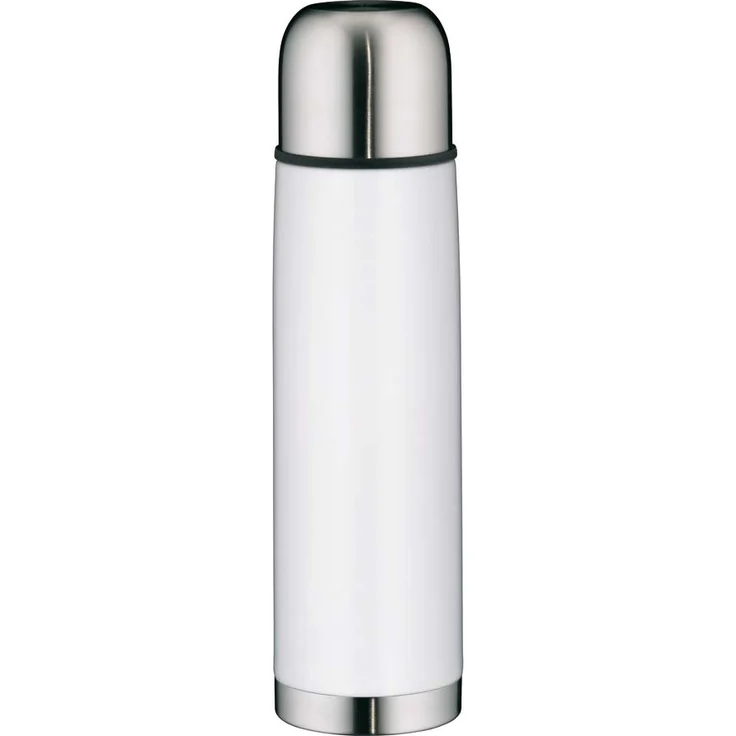 alfi 5457.211.075 Isolierflasche IsoTherm, Edelstahl Alpinweiß, 0,75 Liter, Drehverschluss, 12 Stunden heiß, 24 Stunden kalt, BPA-Free – Bild 1