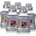 SodaStream Getränke-Sirup ohne Zucker Rote Beeren Geschmack 375ml, 5er Pack