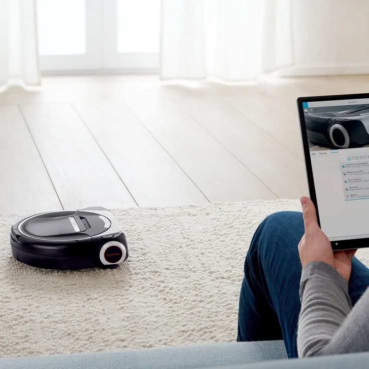 Bosch Roxxter Serie 6 BCR1ACDE Saugroboter, 90 min Akkubetrieb, Lasernavigation, App-Steuerung, No-Go-Zonen – Bild 4