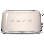 Smeg TSF02CREU 4-Scheiben-Toaster, 1500W, 6 Bräunungsstufen, creme