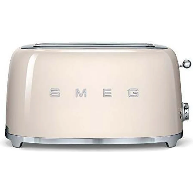 Smeg TSF02CREU 4-Scheiben-Toaster, 1500W, 6 Bräunungsstufen, creme