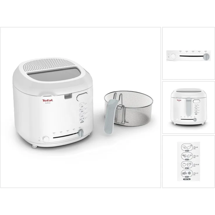 Tefal Uno FF2031 Fritteuse Kapazität 1 kg, weiß