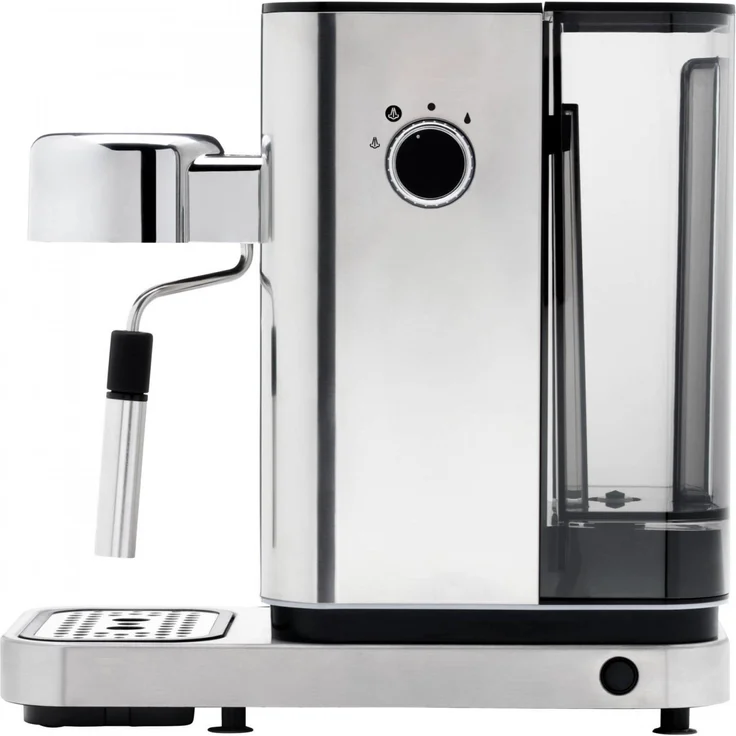 WMF Lumero Siebträger Espressomaschine 1400 Watt, 3 Einsätzen, für 1-2 Tassen Espresso, auch für Pads, 15 bar, Tassenabstellfläche, Milchaufschäumdüse, edelstahl matt – Bild 3