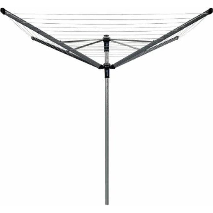 Brabantia 100222 Lift-O-Matic 50 M Wäschespinne - 50 mm Rohr mit Kunststoff-Bodenhülse, Hülle und Wäscheklammerbeutel – Bild 1