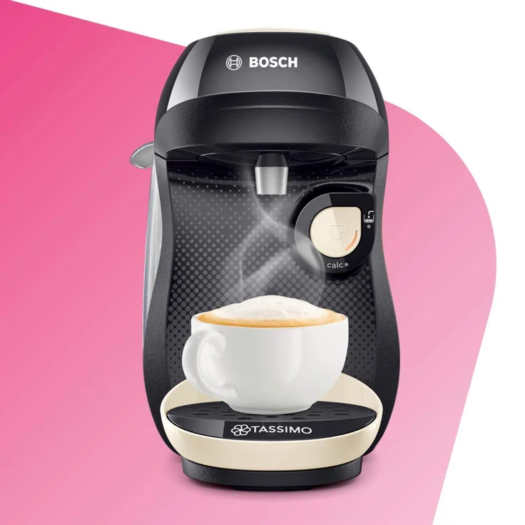 Bosch TAS1007 Tassimo Happy Kapselmaschine, über 70 Getränke, vollautomatisch, geeignet für alle Tassen, kompakte Größe, 1400 Watt, creme – Bild 4