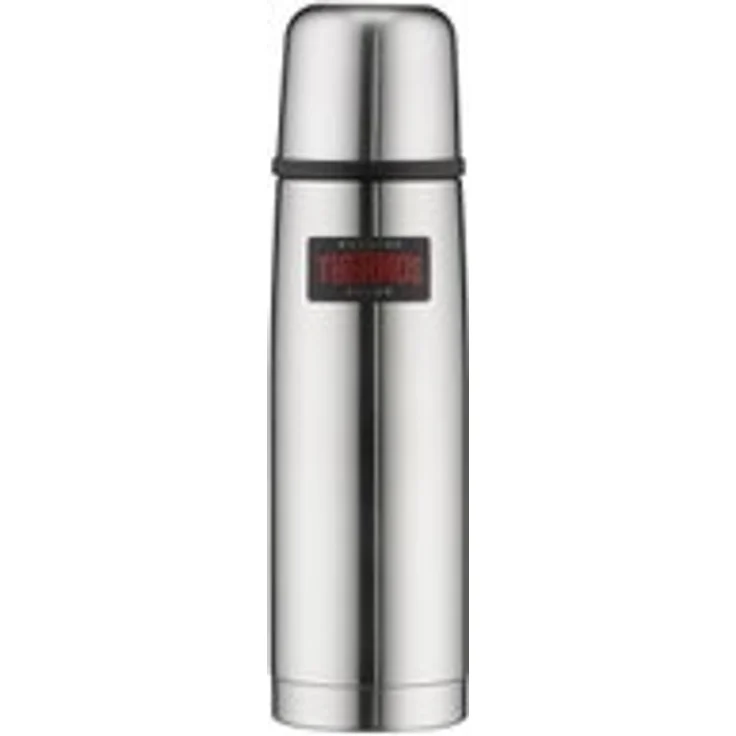 THERMOS 4019.205.050 Thermosflasche Light & Compact, Edelstahl mattiert 0,55 l, Spülmaschinenfest, 12 Stunen heiß, 24 Stunden kalt – Bild 1