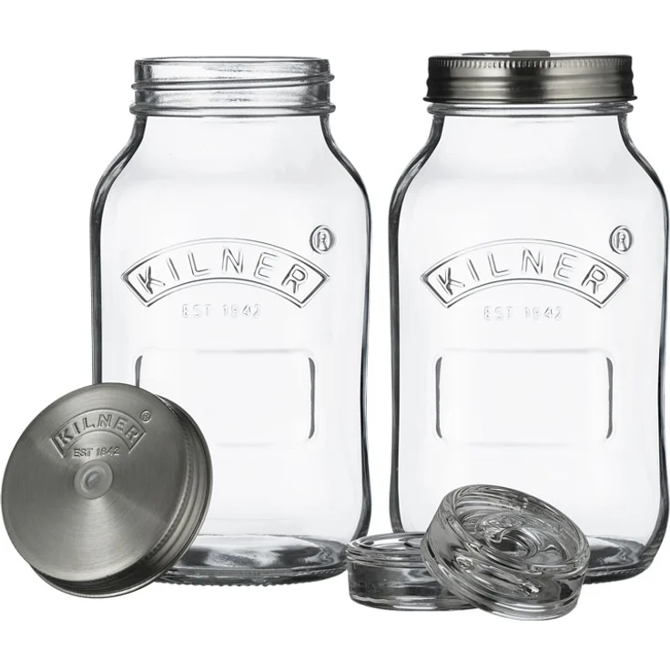 Kilner 2er Set Fermentationsgläser 1 Liter