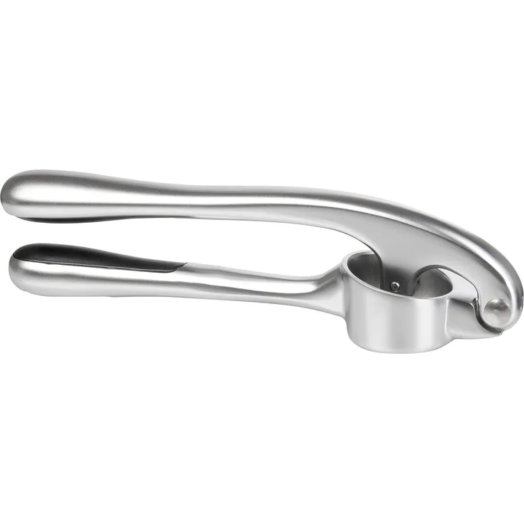 wenco Knoblauchpresse, Länge: 17 cm, Verchromter Zink-Druckguss, Silber-Schwarz, 517126